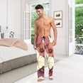 thumbnail image 7 of Vintage Style Beautiful Flowers Mens Cotton Pajama Pant Sleep and Lounge Bottons with Pockets, 7 of 7
