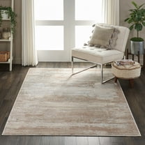 Nourison Rustic Textures Abstract Beige 5'3" x 7'3" Area Rug, (5x7)