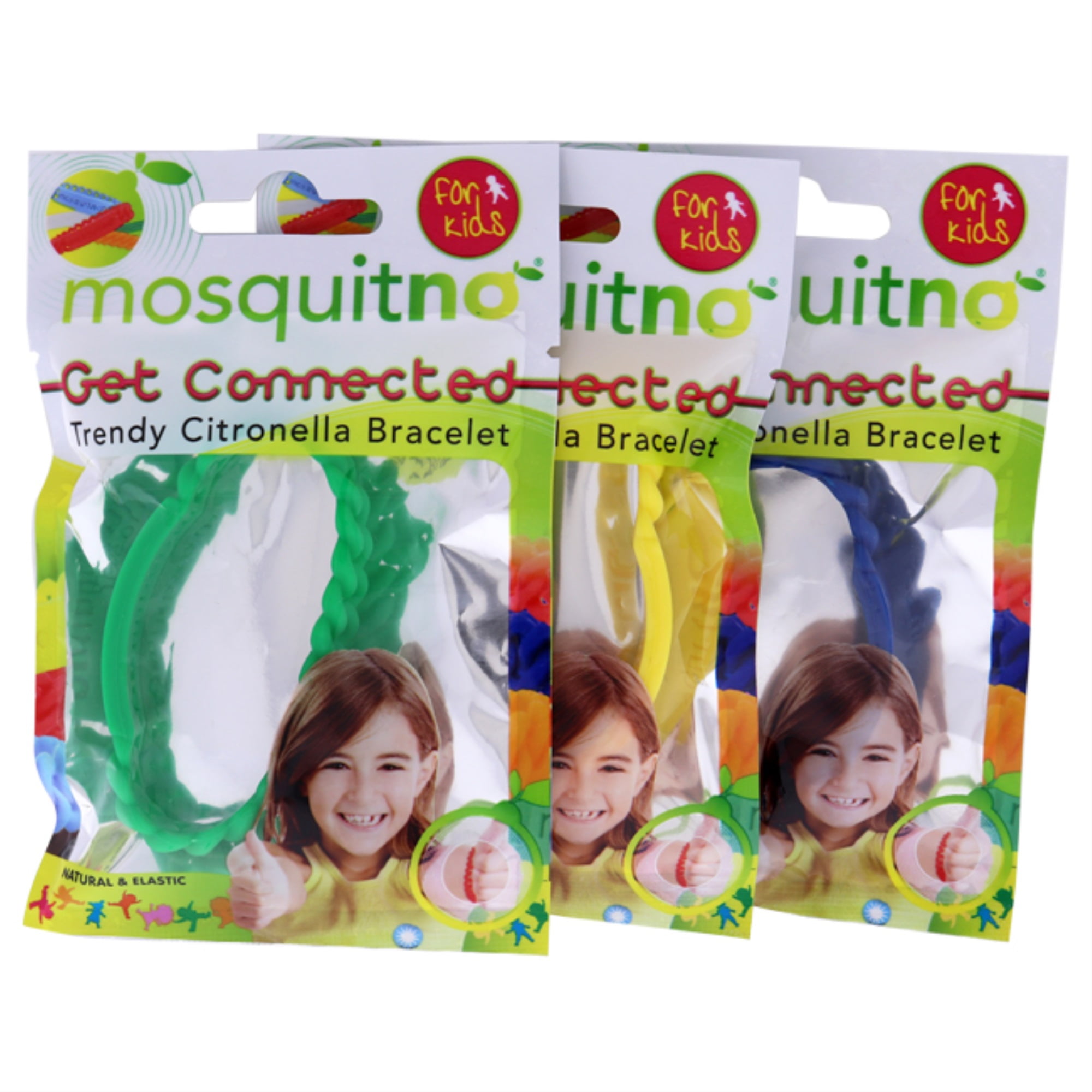 Get Connected Citronella Bracelet Set by Mosquitno for Kids 3 Pc