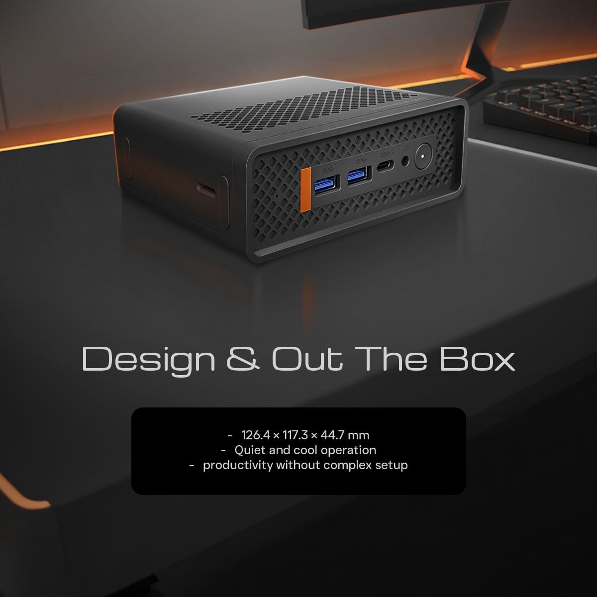 QII Mini PC Desktop – Core i5‑1235U, 16GB DDR4, 512GB NVMe SSD, Wi‑Fi 6, Windows 11 Pro – Compact Business PC QII‑12A15