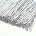 thumbnail image 4 of Uxcell Twist Ties 6 Inch Round Stronger Coated Iron Twist Ties White 500 Pack, 4 of 5