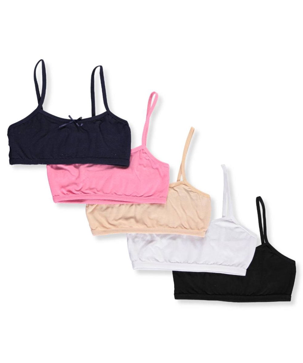 Simply Adorable Big Girls 5-Pack Bralettes