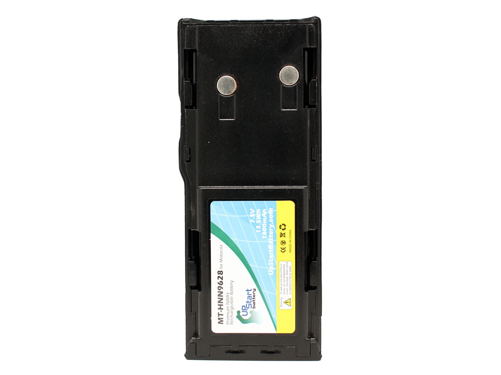 UpStart Battery Replacement For Motorola HNN9009A/HNN9008A - 1300mAh 7.5V NI-MH Two-Way Radio Battery