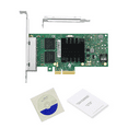 thumbnail image 2 of I350-T4V2 4 Ports Pci-E X4 Gigabit Ethernet Network Card Quad Rj45 Server Internal Nic 1000mbps for Desktop PC Computer, 2 of 5