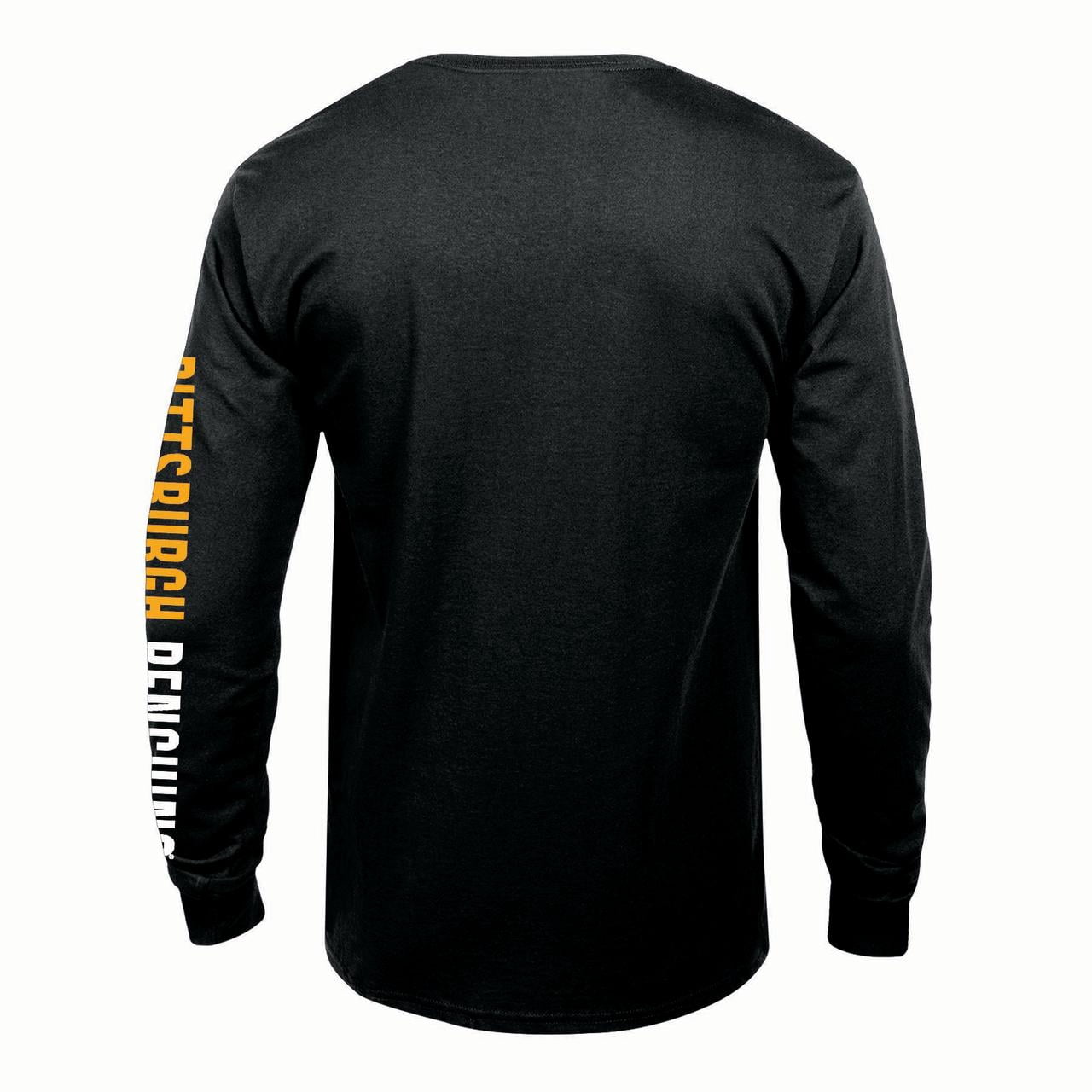 NHL Pittsburgh Penguins Men's Team Color Double Graphic Long Sleeve T-Shirt