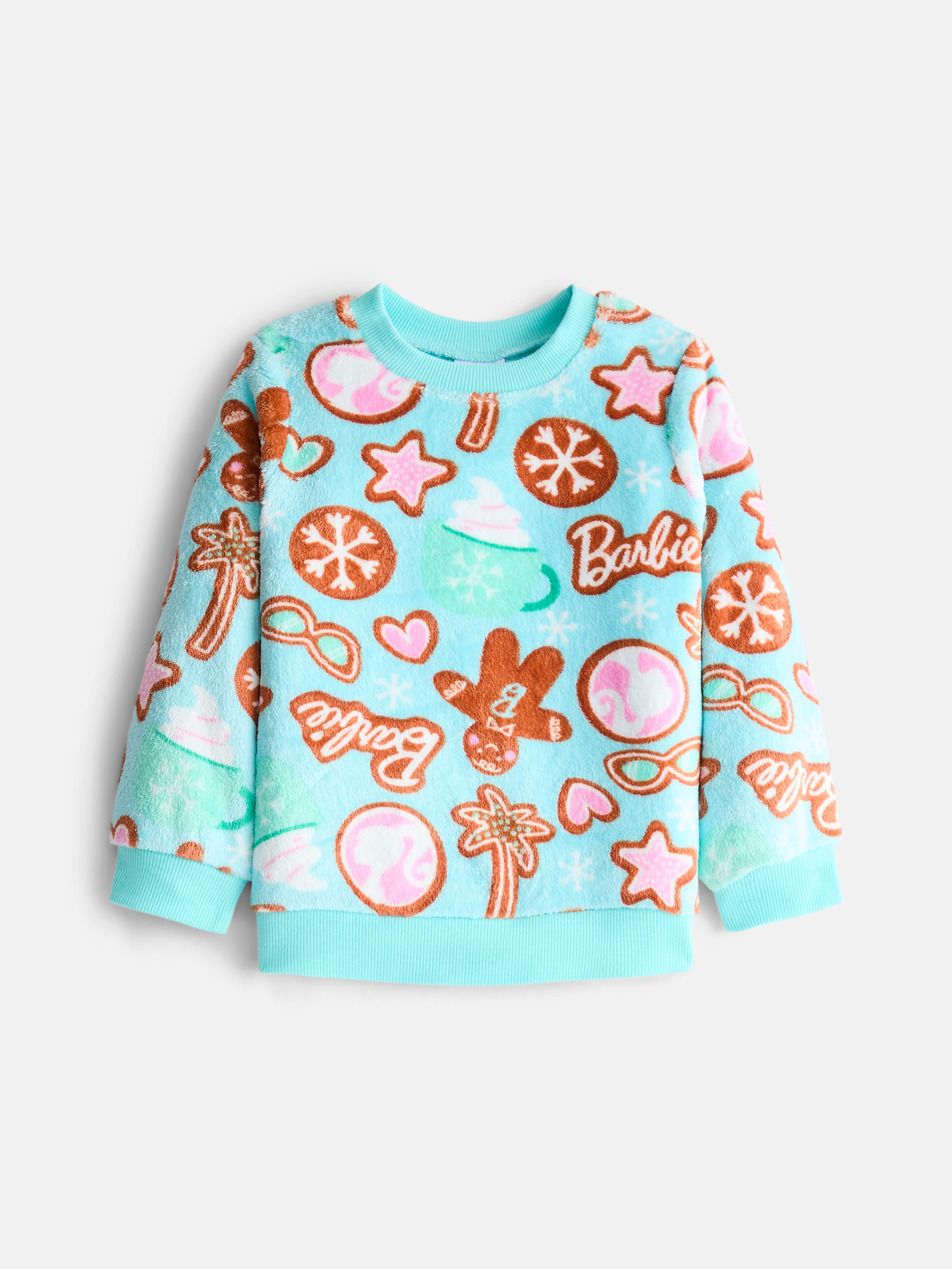 Barbie Toddler Girl Long Sleeve Cozy Crewneck & Jogger Set photo 5