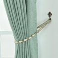 thumbnail image 1 of Correa Elegante para Cortinas en Plata, Par de 88 cm, Material Duradero de Poliéster y Plástico, Diseño Moderno y Funcional, Ideal para Decoración de Interiores, Fácil de Atar y Ajustar, Incluye Dos, 1 of 6
