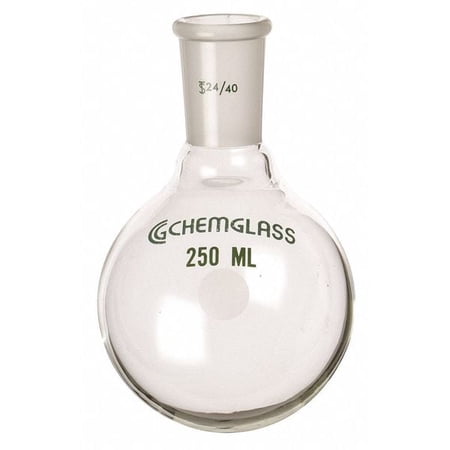 Chemglass Round Bottom Flask 250 mL 137 mm H CG-1506-17