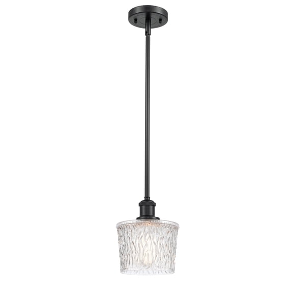 Innovations 516-1S-BK-G402 Niagra 1 Light Pendant part of the Ballston Collection, Matte Black