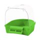 thumbnail image 3 of Caja de baño para pájaros, accesorios para jaula, ducha colgante, bebedero fácil de instalar Verde, 3 of 9
