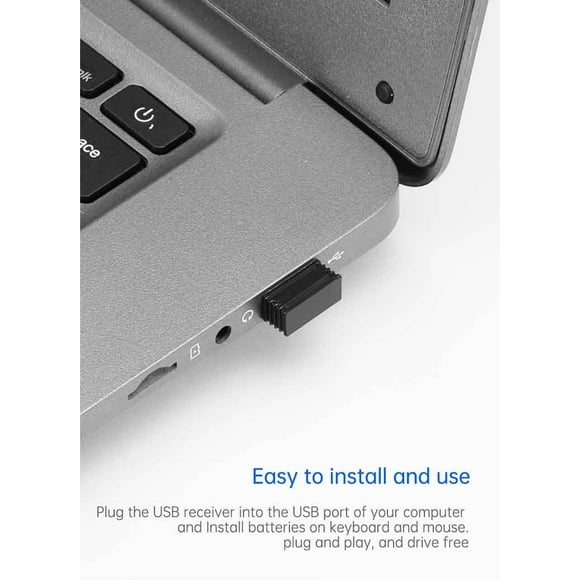 2.4g Wireless Keyboard + Mouse Usb Quiet Portable Computer Accessories