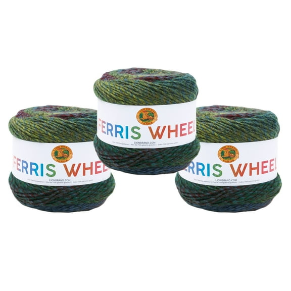 Lion Brand Yarn Ferris Wheel Imaginary Garden Medium Acrylic Yarn 3 Pack