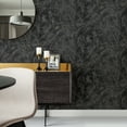 thumbnail image 4 of Brewster Titania Black Marble Texture Unpasted Non Woven Wallpaper, 27.5-in by 33-ft, 75.6 sq. ft., 4 of 5