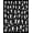Black, Pattern 3, variant on ODIKA 4'x6' Machine Washable Non-Slip Area Rug, Abstract Monochrome Swirl Decorative Accent High Traffic Rug, Black, 474040