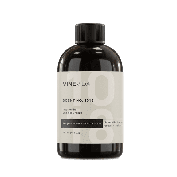 VINEVIDA Scent NO. 1018, Inspired By: Summer Breeze Fragrance Oil for Cold Air Diffusers, 4 Fl Oz