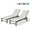 White, variant on Pellebant Set of 2 Patio Outdoor Chaise Aluminum Adjustable Lounge Chairs , Beige