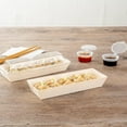 9 Ounce Poplar Wood Bento Boxes Ideal for Restaurants & Catering with