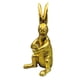 thumbnail image 2 of Estatua de conejo, colección de figuras de animales, adorno de regalo, escultura de resina moderna y bonita para decoración de escritorio en, 2 of 9