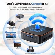 Blackview Mini PC 16GB RAM 512GB SSD, AMD Ryzen 3300U(Up to 3.5 GHz) Small Desktop Computer Windows 11 Pro , Dual 4K@60Hz, WiFi 6/Bluetooth 5.2, Mini Computers for Home/Business