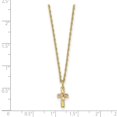 thumbnail image 2 of 10k Tri-Color Black Hills Gold Cross Necklace, 2 of 2