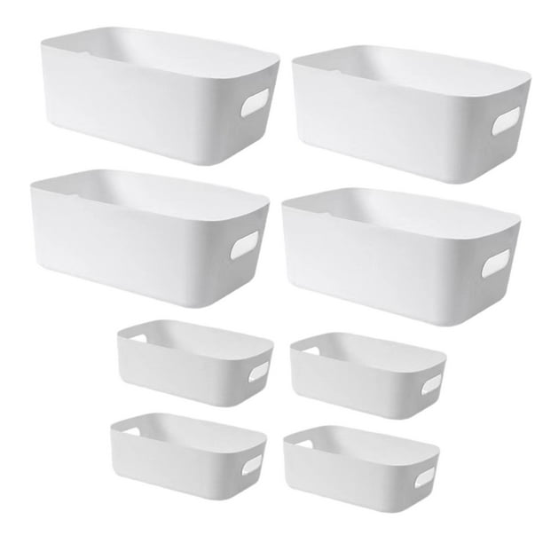 Estuche organizador de cosméticos de 8 piezas, soporte de tocador de maquillaje, organizador de mesa, escritorio para blanco