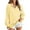 Yellow, variant on ZyeKqe Womens Sweatshirts Long Sleeve Shirts Casual V Neck Tops Striped Casual Loose Pullover Tops