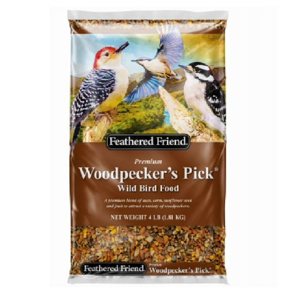 Feathered Friend 14413 Woodpeckers Pick Wild Bird Food, 4Lbs
