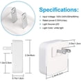 thumbnail image 2 of LED Night Lights with Smart Sensor, Self Dimming Light Dusk to Dawn, Smart Wall Night Lamp ,Compact Night Light, 0.5W Plug in Out Nightlight, Cool White, 6-Pack, 2 of 7