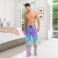 thumbnail image 7 of GZHJMY Iridescent Men's Pajama Pants, Soft and Comfortable Lounge Sleep Bottoms with Pockets, Men's Sleepwear with Custom Print, X-Large, 7 of 7
