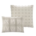 thumbnail image 2 of Grace Living Mendel Polyester Duvet Set - Square Ruched Design, Elegantly-styled, 2 of 7
