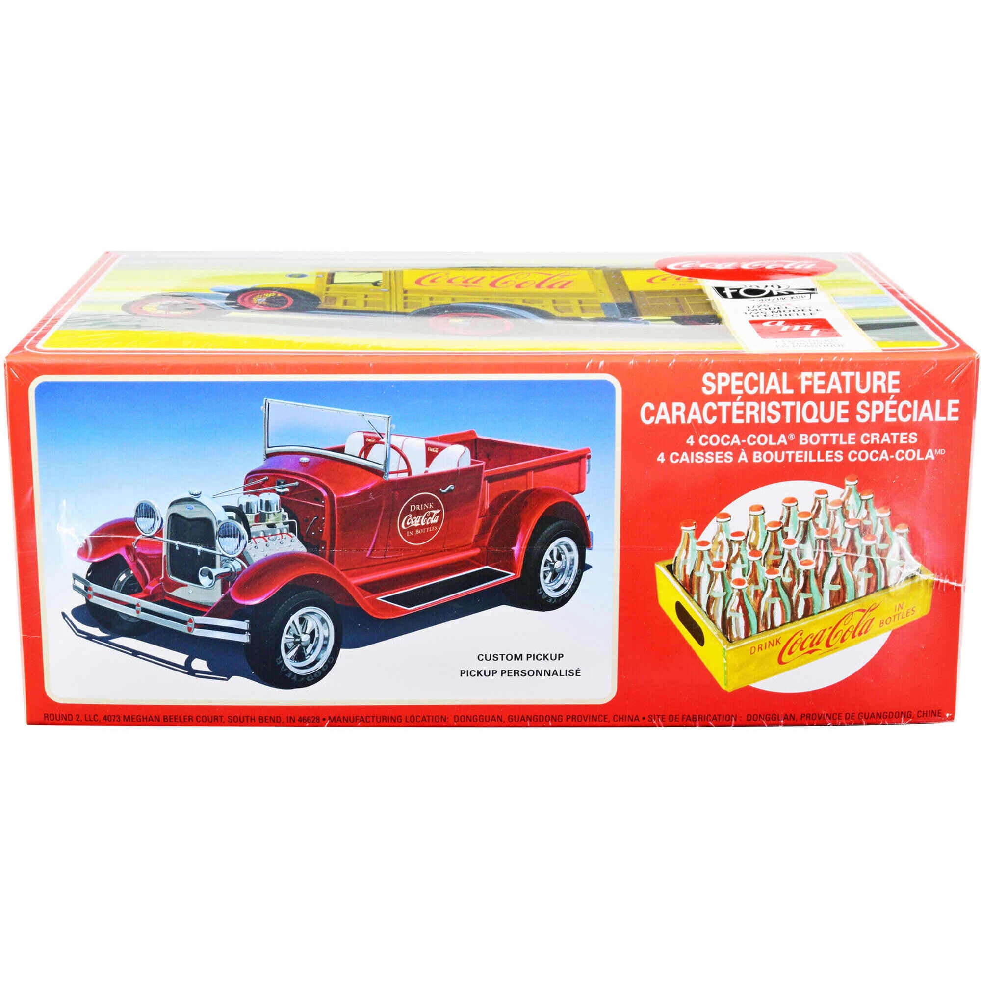 Skill 3 Model Kit 1929 Ford Woody/Pickup 4-in-1 Kit "Coca-Cola" 1/25 Scale Model Car by AMT