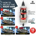 thumbnail image 4 of Knox B32-T32D 6 ft. x 46 x 67-72 in. 3-Bow Boat Bimini Top - 900D Marine Canvas - Burgundy, 4 of 7