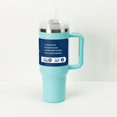 thumbnail image 1 of Vaso INNOTECHSC de 40 oz con Asa y Tapa con Pajita | Vaso Aislado, Botella de Agua Reutilizable de Acero Inoxidable, Taza de Viaje, Portavasos, Apto para el Hogar, la Oficina O el Automóvil, 1 of 5