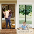 thumbnail image 3 of Screen Door Mesh Magnetic Closure 36 x 80 inch, Self Closing Fiberglass Mosquito Net with Magnet for Doors, Heavy Duty Bug Fly Screens Curtain for Doorway, Keep Bugs Out, Pet Friendly, 3 of 3