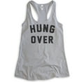thumbnail image 1 of Hung Over Tank Top, Ladies Racerback Tank Top, Wine Tank, Party Tank, Bachelorette Tank, Heather Gray, Large, 1 of 3