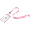 thumbnail image 1 of Uxcell 9.5x5.8cm Vertical Aluminum Badge Holder with Metal Hook Lanyard Rose Gold Tone, 1 of 7