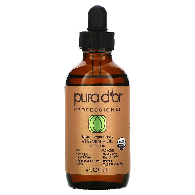 Pura D'or, Professional, Vitamin E Oil, 70,000 IU, 4 fl oz (118 ml