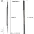thumbnail image 3 of Professional Facial Milia Removal And Whitehead Extractor & Lancet - Double Ended Circle Loop & Sharp Needle Pimple Tool - 2-in-1 Blackhead & Blemish, 3 of 5