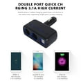 thumbnail image 2 of Dual USB Car cigarette lighter Dual USB Charger Extension ? Adapte Socket Splitter ? 3.1A 12V Sockets Cigarette Lighter Splitter Suitable for Various Cars, 2 of 2