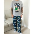 thumbnail image 2 of Wallace And Gromit Mens Grey Short Sleeve Long Leg Pyjama Set, 2 of 5