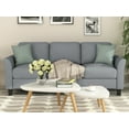 thumbnail image 5 of Gzxs 3-Seat Sofa Fabric Three-Seater Sofa for Living Room Home Relax Max 900LBS, Gray (Not Included the Pillow), 5 of 10
