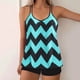 thumbnail image 1 of Traje de baño de 2 piezas para mujer, trajes de baño para mujer, traje de baño de verano de talla grande con estampado, bikini, traje de baño dividido para mujer, traje de baño de poliéster, 1 of 5