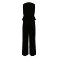 thumbnail image 7 of GILIGEGE Women's 2 Piece Outfit,Vintage Distressed Tie-Dye V-Neck Camisole And Pants Set,Ruffle Peplum Vest Wide Leg Pant Suits,Summer Matching Loungewear,Dressy Casual Vacation Outfits Black 2XL, 7 of 7