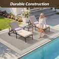 thumbnail image 5 of SIXHOME Outdoor Rugs 5'x7' Patio Rug Geometric Bordered Indoor Outdoor Rugs Polypropylene Washable Non Shedding, Easy Clean, Waterproof, Durable Outdoor Carpet for Porch Balcony Deck Neutral Gray, 5 of 8