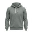 thumbnail image 3 of Ozmmyan Plus Size Mens Waffle Knit Hooded Long Sleeve Relaxed Fit Casual Pullover Hoodie Fall Winter, 3 of 8