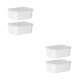 thumbnail image 4 of Contenedores de almacenamiento de alimentos Matsuzay apilables con tapa hermética 2 piezas Blanco, 4 of 6