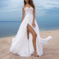 thumbnail image 2 of White Lace Evening Formal Party Ball Gown Bridesmaid Lace Slim Dress, 2 of 8