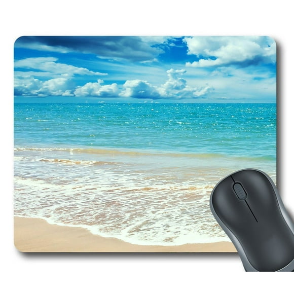 GCKG Ocean Waves California Paradise Mouse Pad Rectangle Gaming Mousepad 9.84x7.87 inches