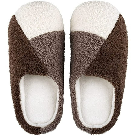 

PIKADINGNIS Women Cozy Slippers Warm Plush Fur Memory Foam House Slipper Slip On Indoor Outdoor Shoes