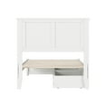 thumbnail image 4 of Felicity Twin XL Wood Platform Bed with Panel Footboard & Drawers in White, 4 of 5